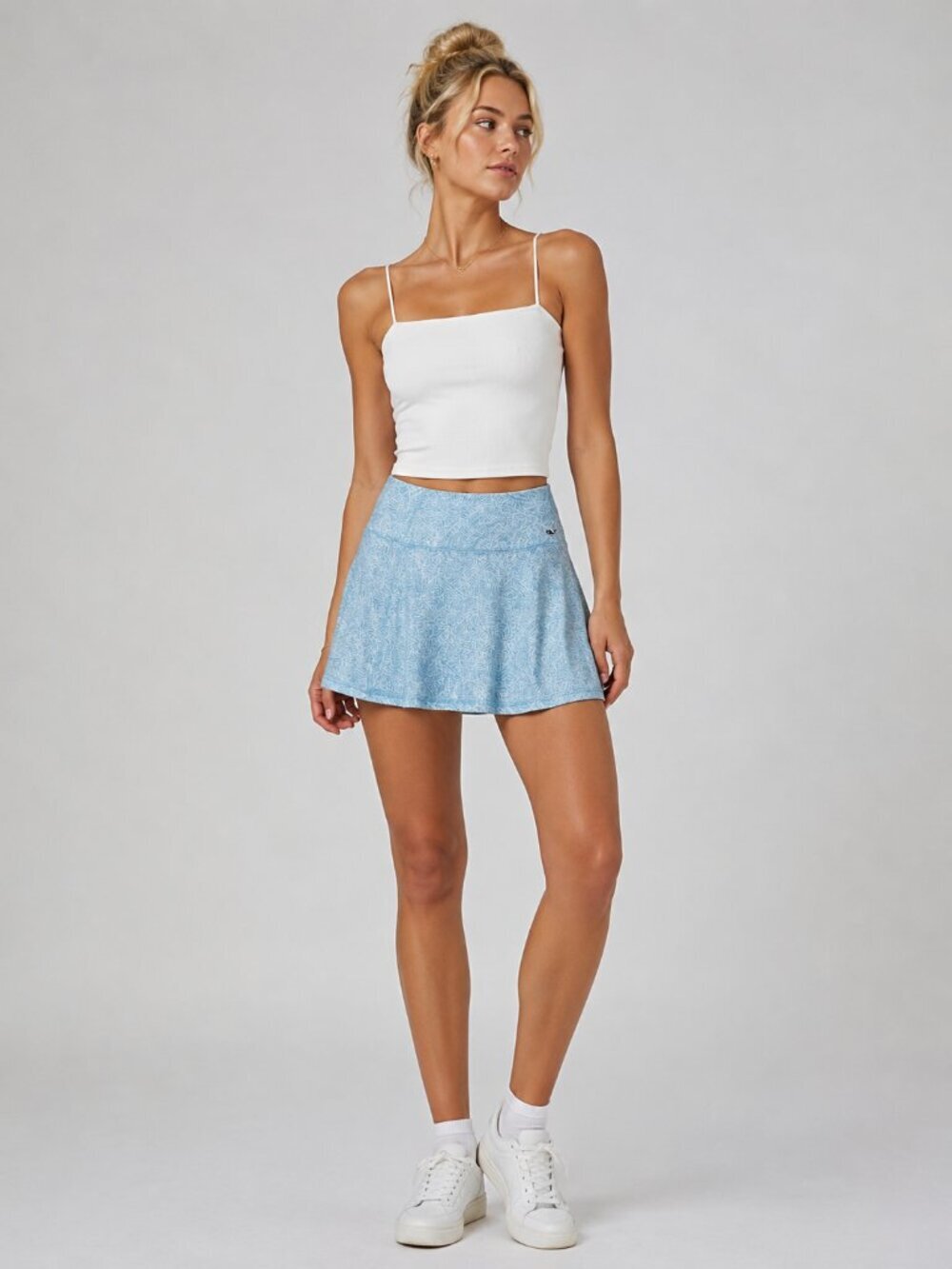 2/$30 Vineyard Vines Printed Sankaty Shortie Skort XXS Blue Hawaiian #5560